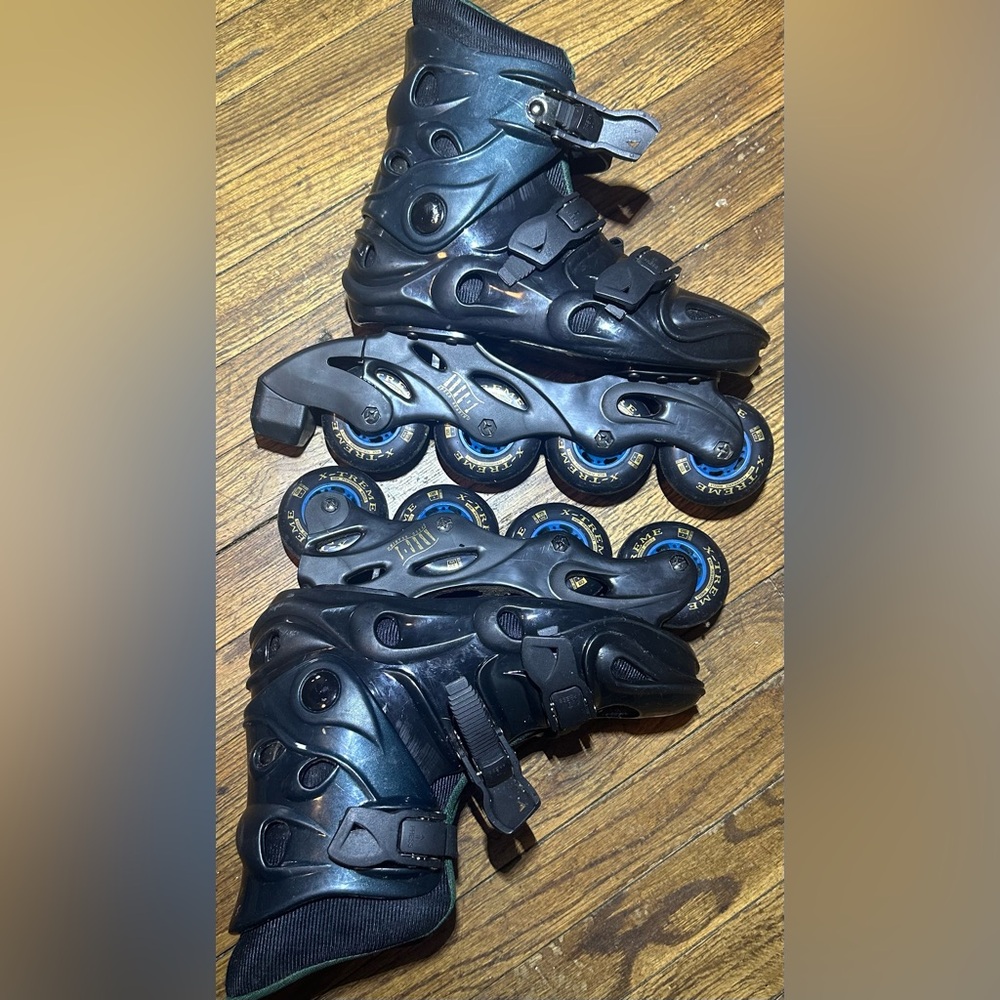 Men Black Adjustable Inline Skates - image 4